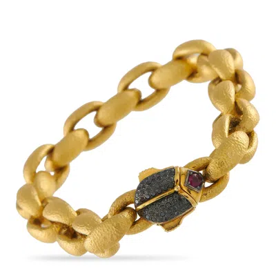 Konstantino Callas 18k Yellow Gold 0.45ct Black Diamond And Ruby Bracelet Ks01-050426