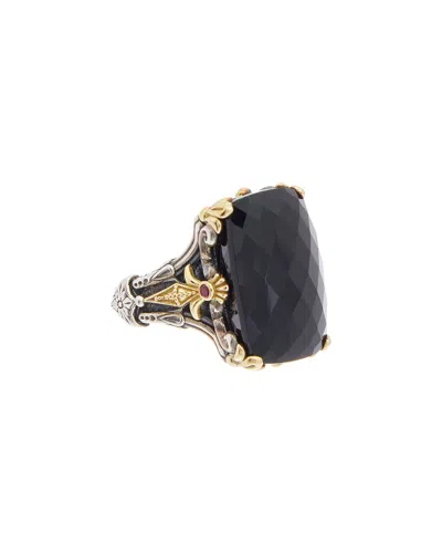 Konstantino Calypso 18k & Silver 19.02 Ct. Tw. Gemstone Ring In Black