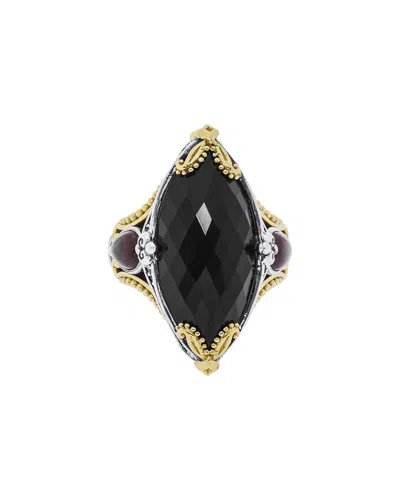 Konstantino Calypso 18k & Silver Gemstone Ring In Black
