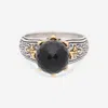 KONSTANTINO CALYPSO STERLING SILVER AND 18K YELLOW GOLD, ONYX STATEMENT DKJ848-120