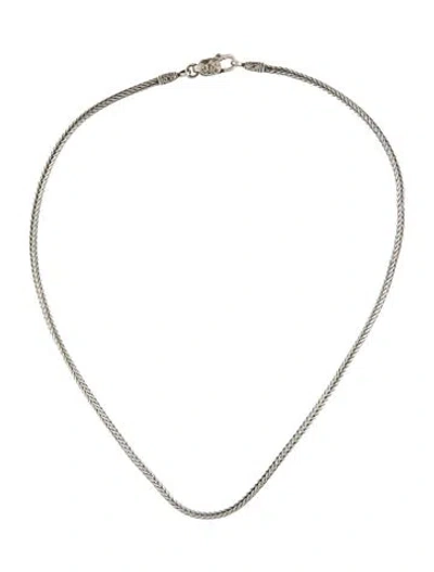 Pre-owned Konstantino Chains & Cords Wheat Link Necklace, 18" In Multicolor