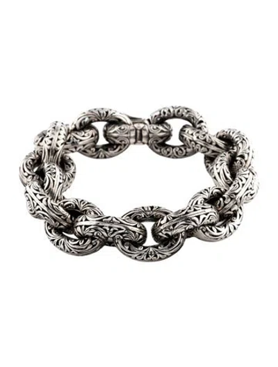 Pre-owned Konstantino Classic Link Bracelet, 6.5" In Multicolor