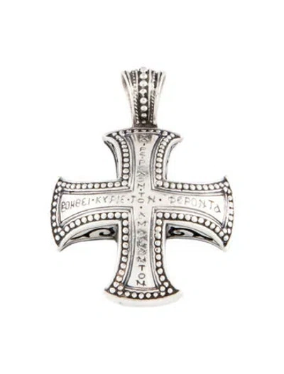 Pre-owned Konstantino Dare Cross Pendant In Multicolor