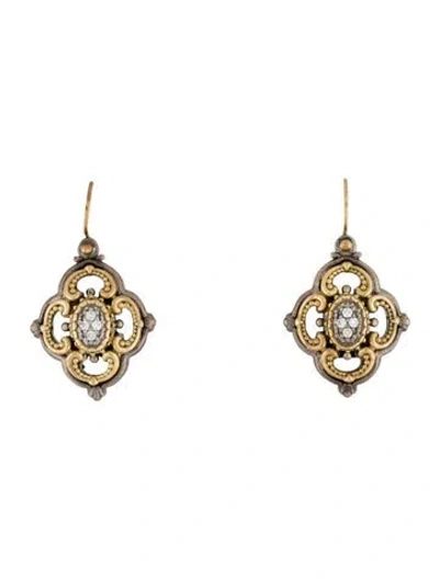 Pre-owned Konstantino Diamond Drop Earrings In Multi