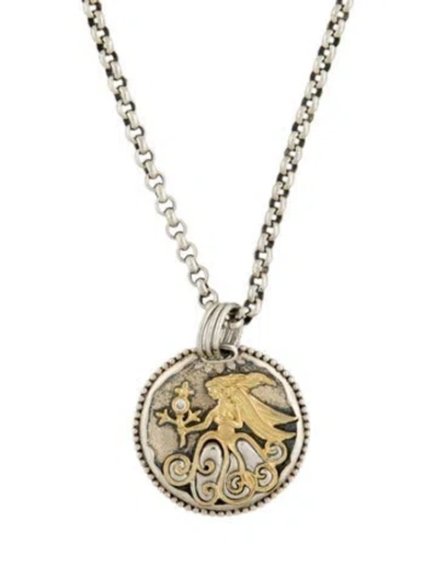Pre-owned Konstantino Diamond Virgo Pendant Necklace, 20.25" In Multi