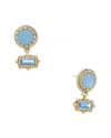 Konstantino Dome Silver & 18k Spinel Earrings In Gold