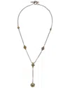 Konstantino Dome Silver & 18k Spinel Toggle Necklace In Silver