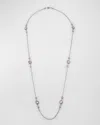 Konstantino Gen K 2 Sterling Silver Mother-of-pearl/rock Crystal Necklace In Pink Corundum