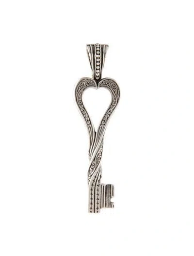 Pre-owned Konstantino Heart Key Enhancer Pendant In Multi