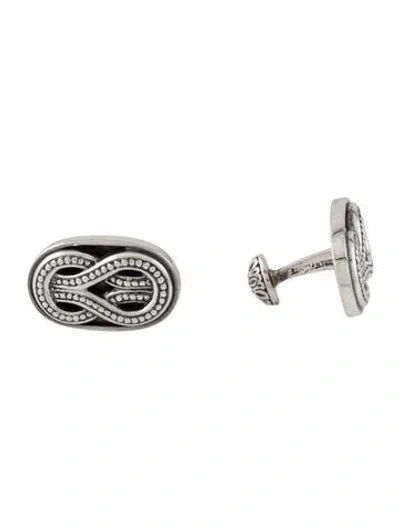 Pre-owned Konstantino Infinity Knot Cufflinks In Multicolor