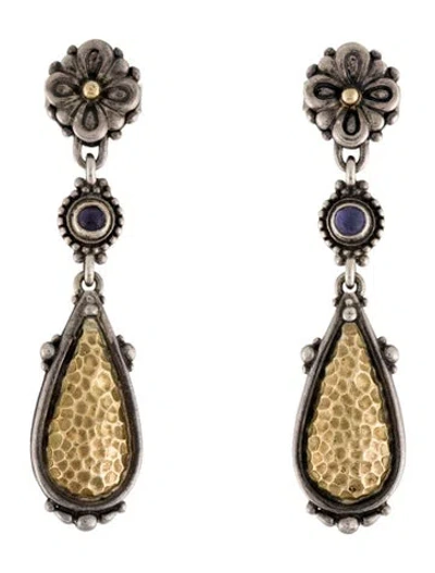 Pre-owned Konstantino Iolite Drop Earrings In Multi