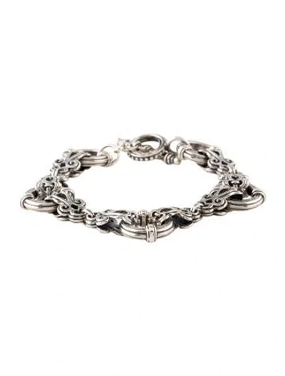 Pre-owned Konstantino Link Bracelet, 6.75" In Multi