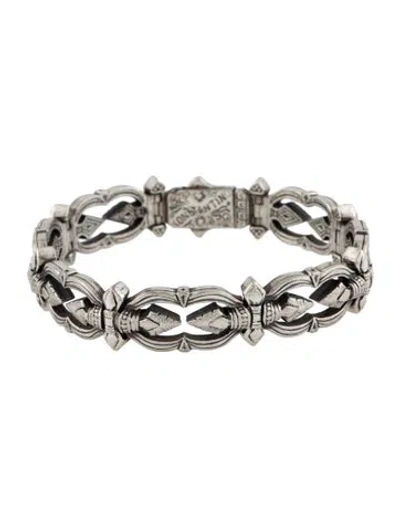 Pre-owned Konstantino Link Bracelet, 8" In Multi