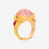 KONSTANTINO MELISSA 18K YELLOW GOLD, RUBY AND SAPPHIRE STATEMENT RING DMK01115-18KT-424