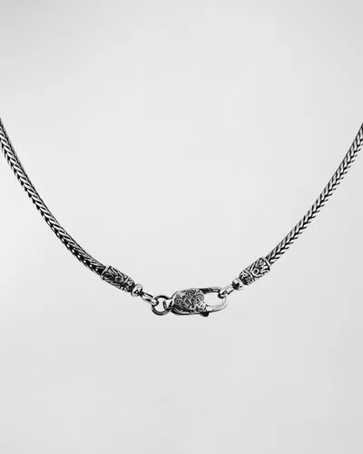 Konstantino Men's Braided Sterling Silver Chain Necklace In Metallic