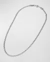 Konstantino Men's Sterling Silver Cable Chain Necklace, 22"l In Metallic