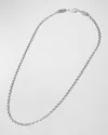 Konstantino Men's Sterling Silver Cable Chain Necklace, 22"l In Metallic