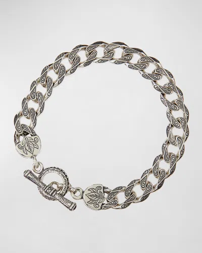 Konstantino Men's Sterling Silver Flat Link Bracelet In Metallic