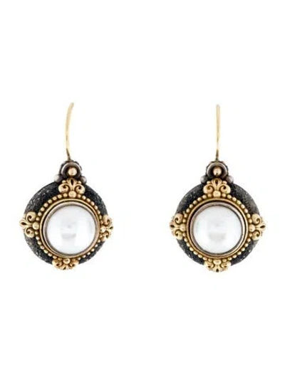 Pre-owned Konstantino Nemesis Pearl Drop Earrings In Multicolor