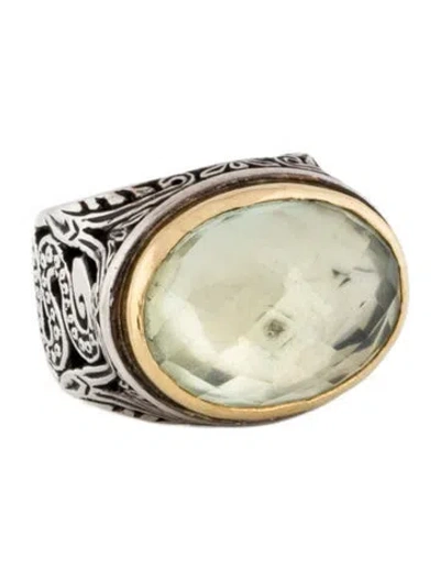 Pre-owned Konstantino Prasiolite Serpent Cocktail Ring In Multi