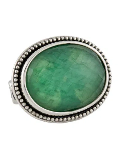 Pre-owned Konstantino Quartz & Mother-of-pearl Doublet Ivy Cocktail Ring In Multi