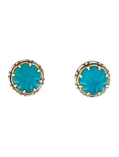 Pre-owned Konstantino Quartz Doublet 'angelic Nectar' Earclip Earrings In Multicolor