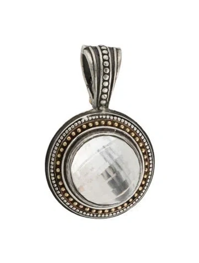 Pre-owned Konstantino Quartz Enhancer Pendant In Multicolor