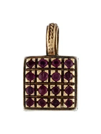 Pre-owned Konstantino Ruby Pendant In Multicolor