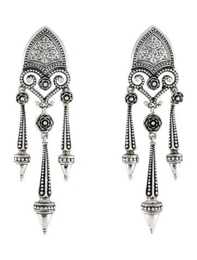 Pre-owned Konstantino Shield Drop Earrings In Multicolor