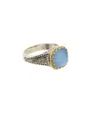 Konstantino Silver & 18k Spinel Doublet Ring In Blue