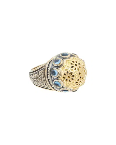 Konstantino Silver & 18k Spinel Ring In Gold