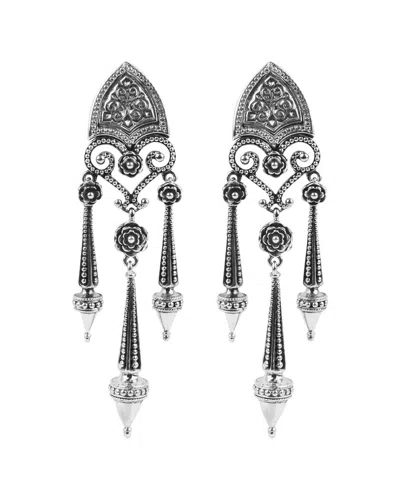 Konstantino Silver Chandelier Earrings In Metallic