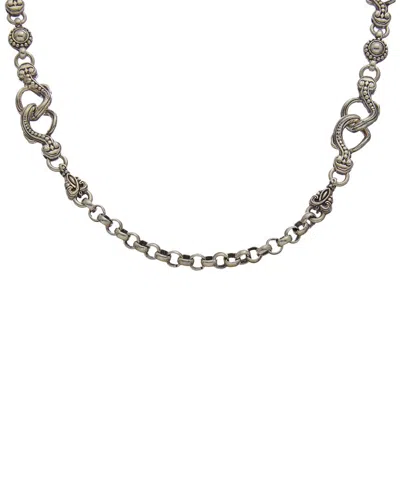 Konstantino Ss Classic Silver Necklace In Metallic