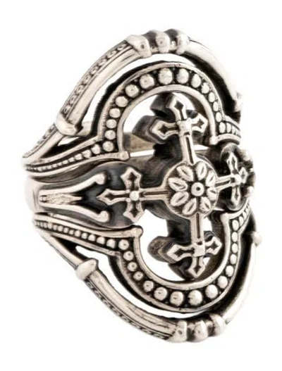 Pre-owned Konstantino Stacked Cocktail Ring In Multicolor