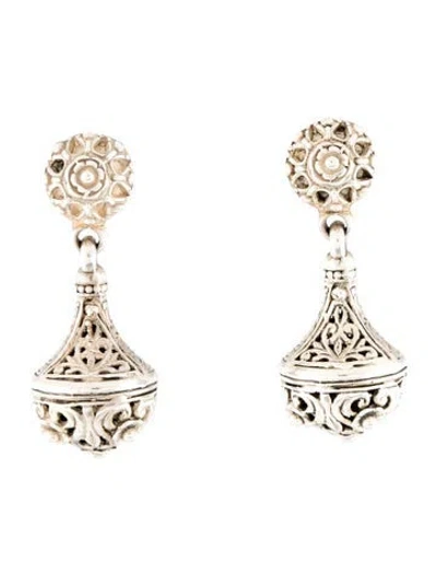 Pre-owned Konstantino Sterling Silver Classics Drop Earrings In Multicolor