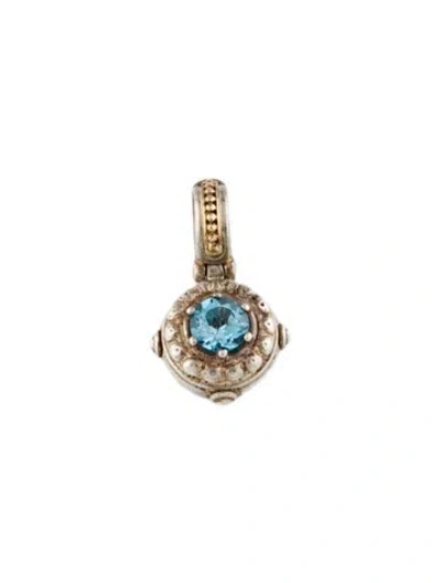 Pre-owned Konstantino Topaz Pendant In Multicolor