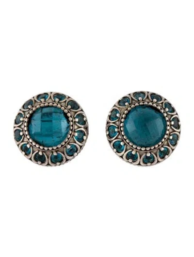 Pre-owned Konstantino Topaz Stud Earrings In Multicolor