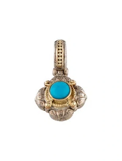 Pre-owned Konstantino Turquoise Pendant In Multicolor