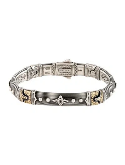 Pre-owned Konstantino Two Tone Delos Bracelet In Multicolor