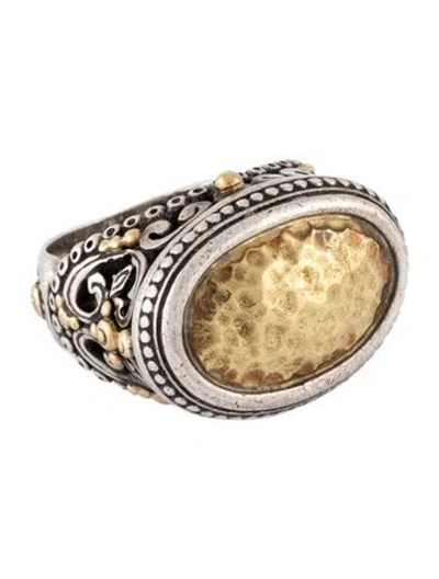 Pre-owned Konstantino Two-tone Cocktail Ring In Multicolor