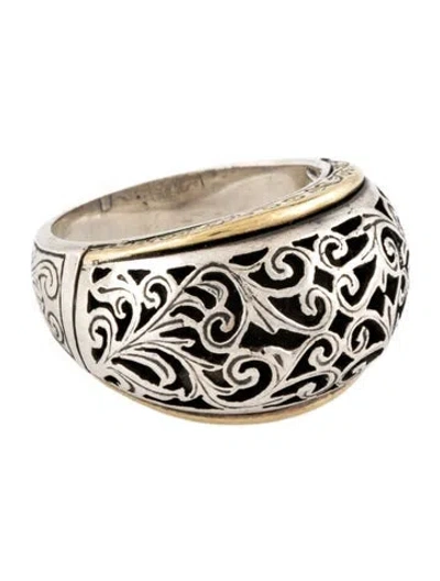 Pre-owned Konstantino Two-tone Dome Ring In Multi