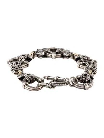 Pre-owned Konstantino Two-tone  Link Bracelet, 6.75" In Multicolor