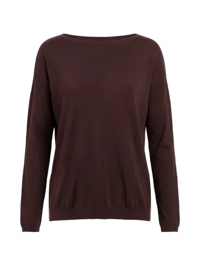Kontatto Ribbed-cuff Jumper In Brown