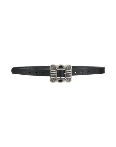 Kontatto Woman Belt Black Size 34 Leather