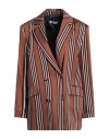 Kontatto Woman Blazer Brown Size Xs Viscose In Brown
