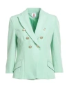 Kontatto Woman Blazer Lime Green Size 6 Polyester, Elastane In Green