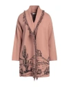 Kontatto Woman Cardigan Light Brown Size Onesize Cotton In Beige