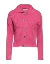 Kontatto Woman Cardigan Magenta Size Onesize Cotton