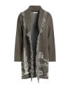 Kontatto Woman Cardigan Military Green Size Onesize Cotton