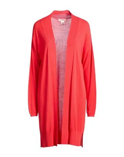 Kontatto Woman Cardigan Red Size Onesize Viscose, Polyester